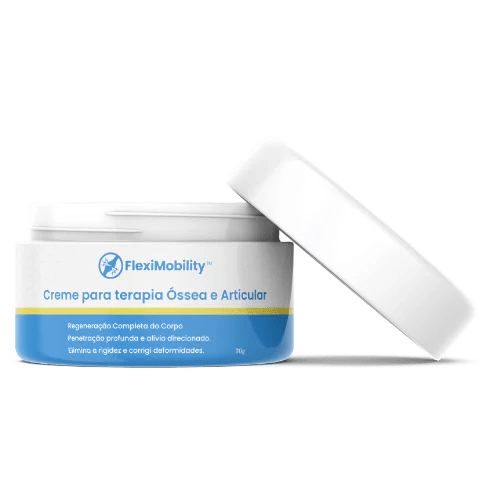 FlexiMobility™ - Creme para terapia Óssea e Articular - Mania das CoisasFlexiMobility™ - Creme para terapia Óssea e ArticularMania das Coisas