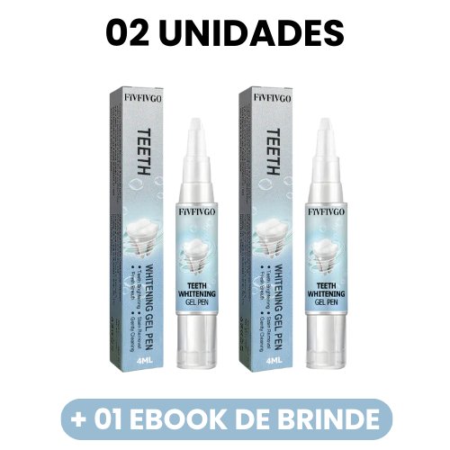 GelPen™ - Caneta Gel Branqueadora Dentária - Mania das CoisasGelPen™ - Caneta Gel Branqueadora DentáriaMania das Coisas